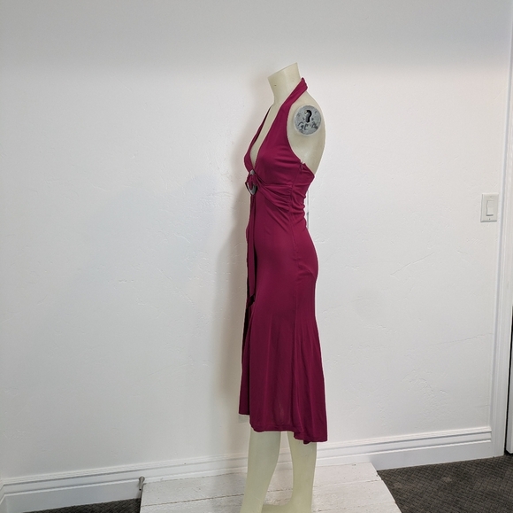 Nwt Karen Millen Halter Neck Pink Dress - Picture 5 of 11